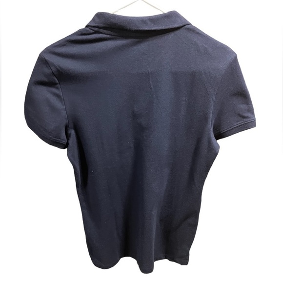 Nwt Aeropostale Juniors Pique Uniform Polo Solid Navy Blue Large Back to School - Picture 9 of 16